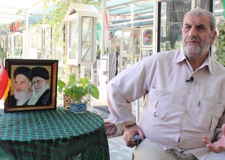 راوی و رزمنده دفاع مقدس حاج ابراهیم قاسمی