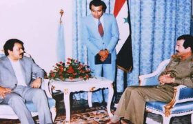 مسعود رجوی در دامان صدام