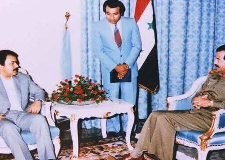 مسعود رجوی در دامان صدام